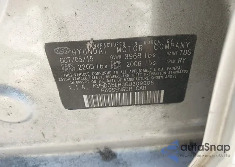 2016 Hyundai Elantra Gt from USA, damaged, VIN KMHD35LH3GU309306